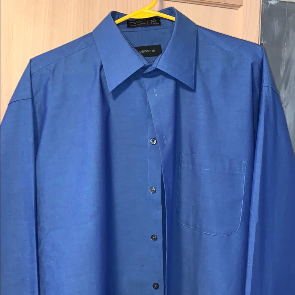 100% Cotton Wrinkle Free Claiborne Button up